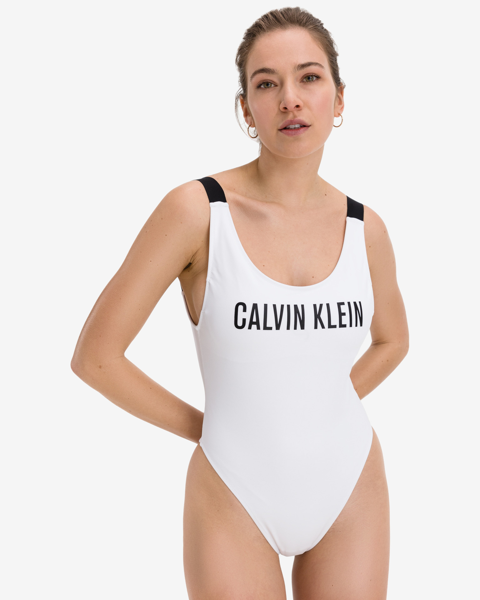 Jednodílné plavky Calvin Klein | Bílá | Dámské | XS