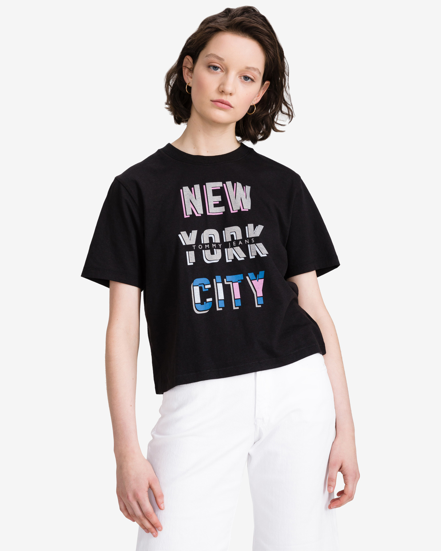 New York City Crop top Tommy Jeans | Černá | Dámské | XS