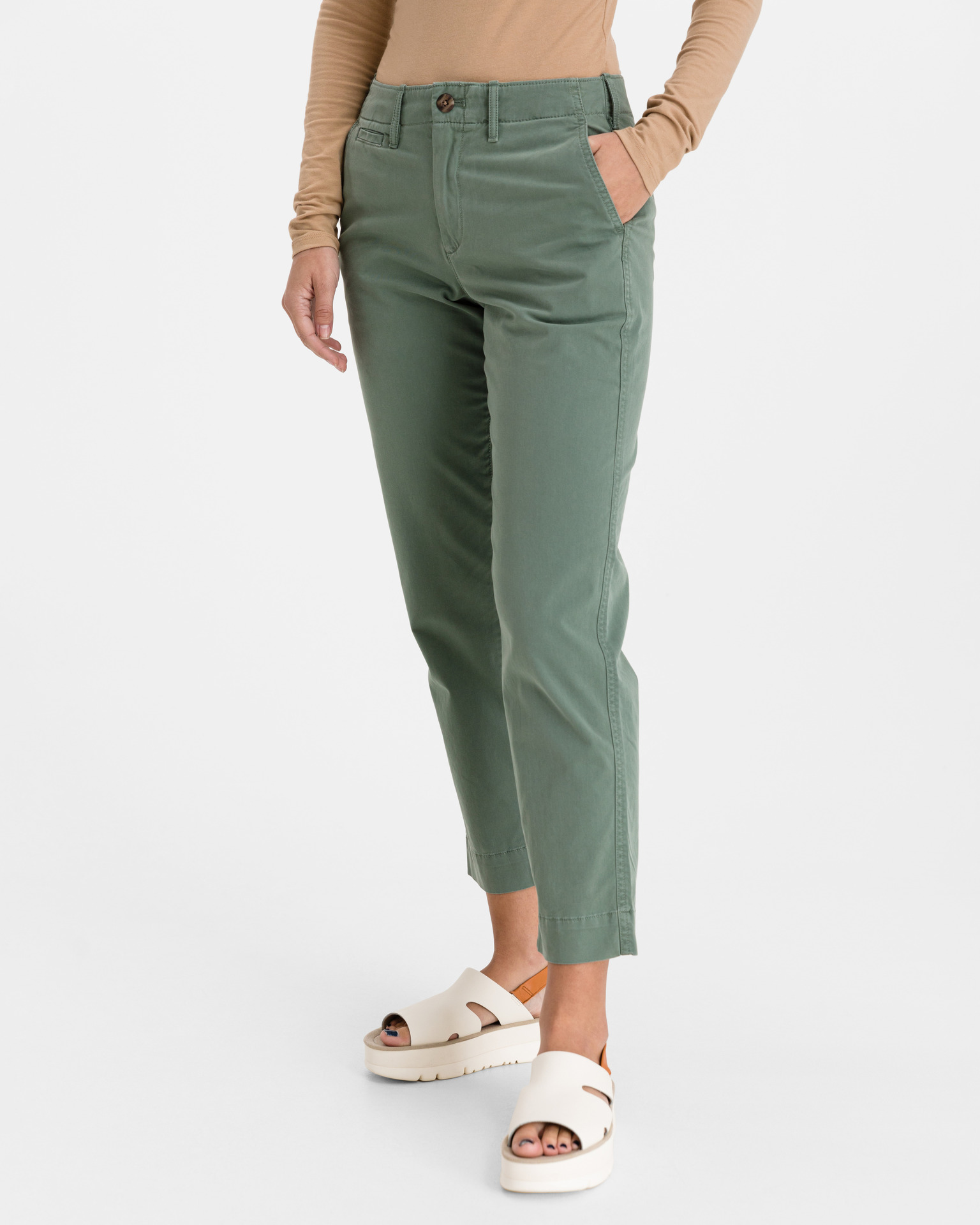 GAP | Pants & Jumpsuits | Nwot Gap Linen Cream Color Stretch Perfect  Trousers Size 2a | Poshmark