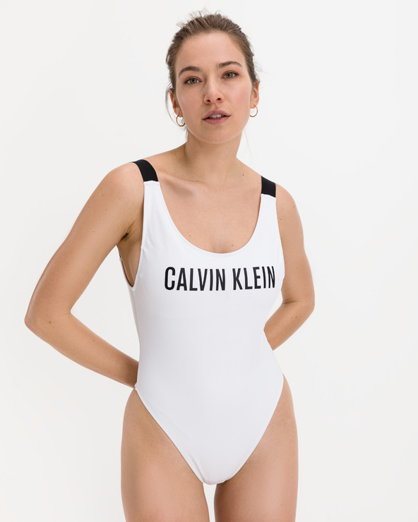 Calvin Klein Jednodijelni kupaći kostim bijela
