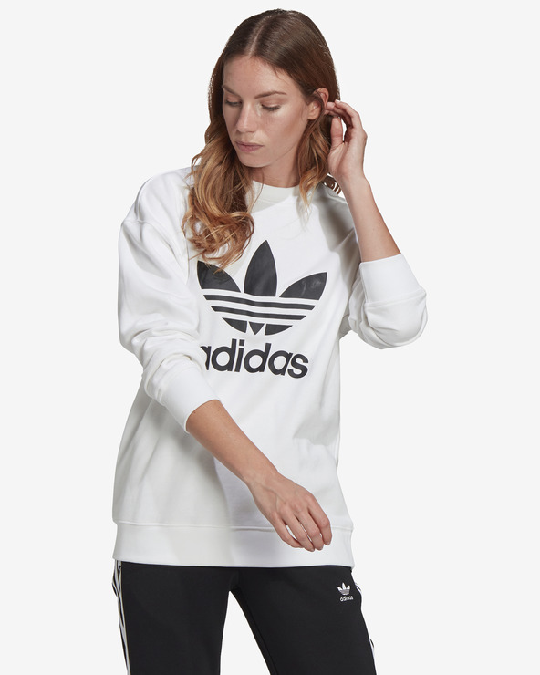 adidas Originals Trefoil Crew Sweatshirt Weiß