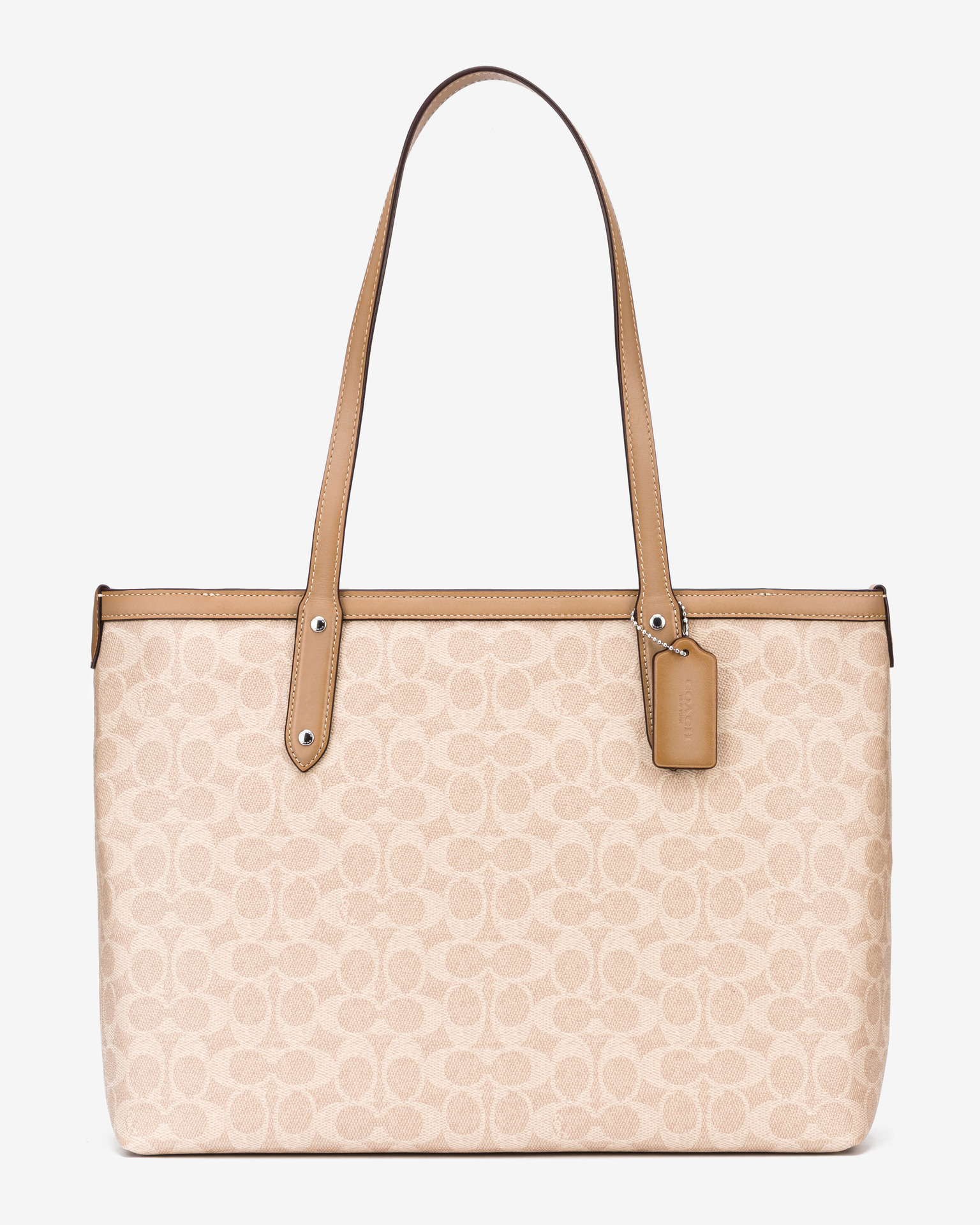 COACH 'central' Tote Bag Beige in Natural