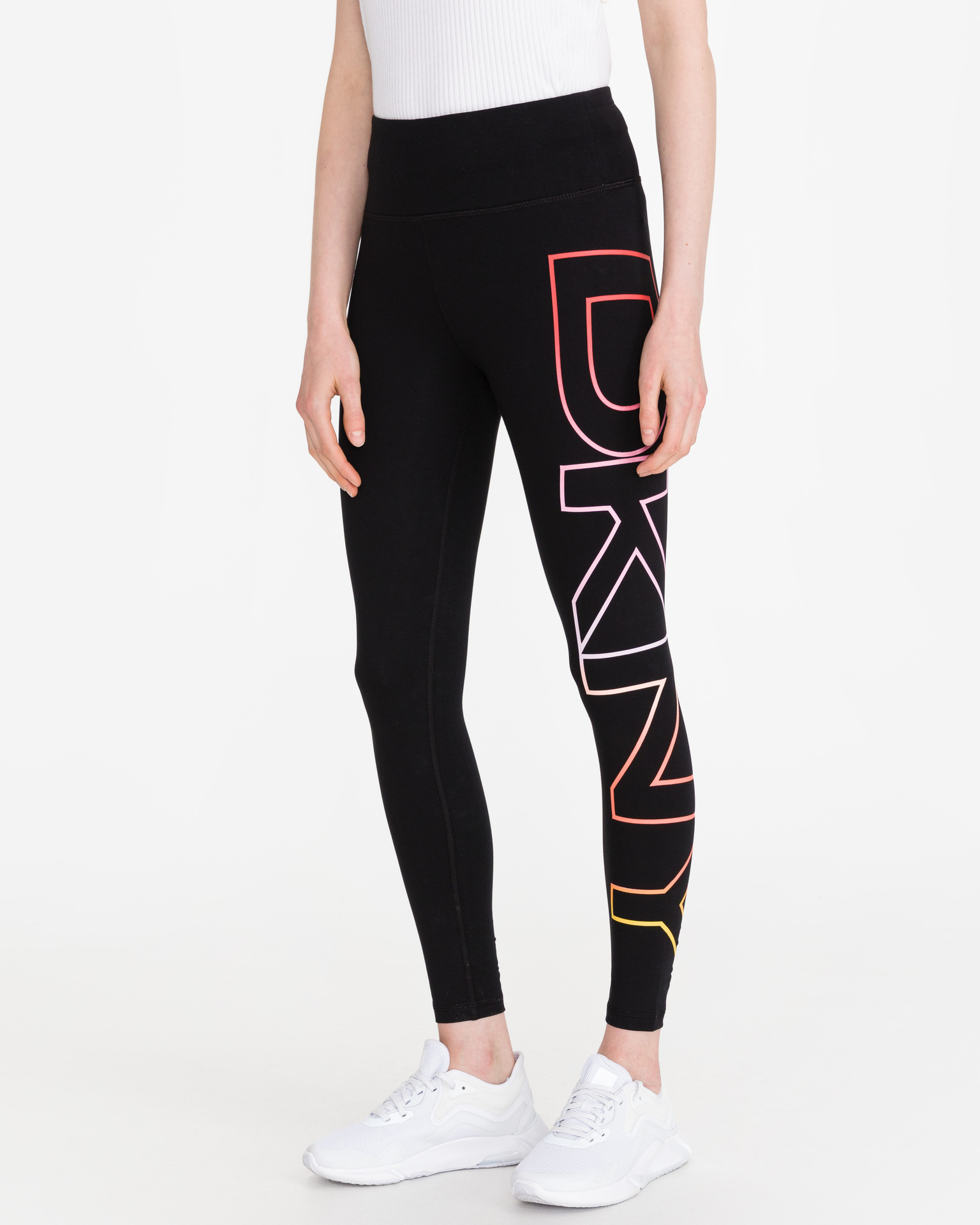 Buy DKNY High Waist 7/8 Legging With Logo Taping 2024 Online | ZALORA  Philippines
