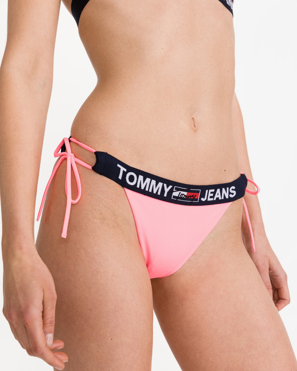 Levně Tommy Jeans Cheeky String Spodní díl plavek Růžová