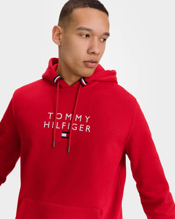 tommy hilfiger stacked flag hoodie