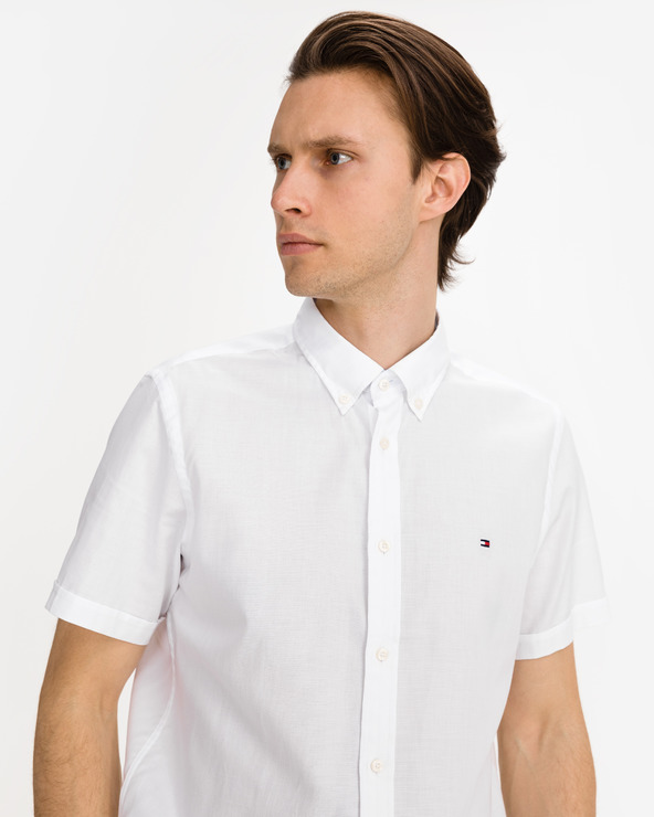 tommy hilfiger oxford shirt short sleeve