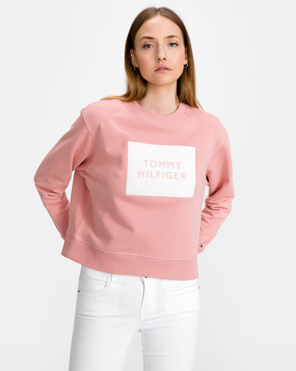 tommy hilfiger logo sweatshirt womens