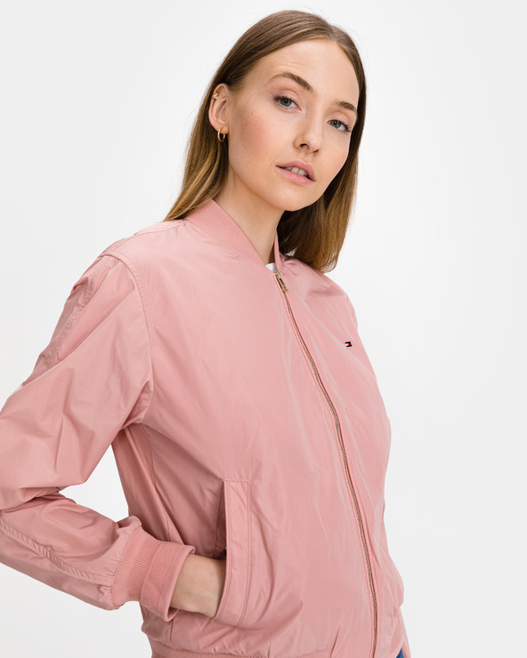 tommy hilfiger pink bomber jacket