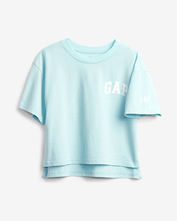 GAP Logo Koszulka dziecięce Niebieski