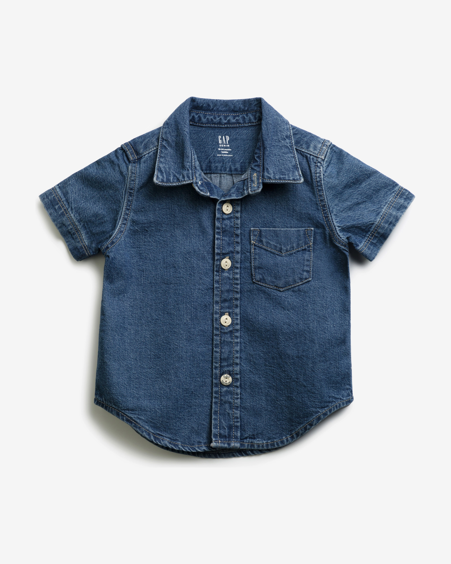 Košile dětská GAP | Modrá | Chlapecké | 2 roky