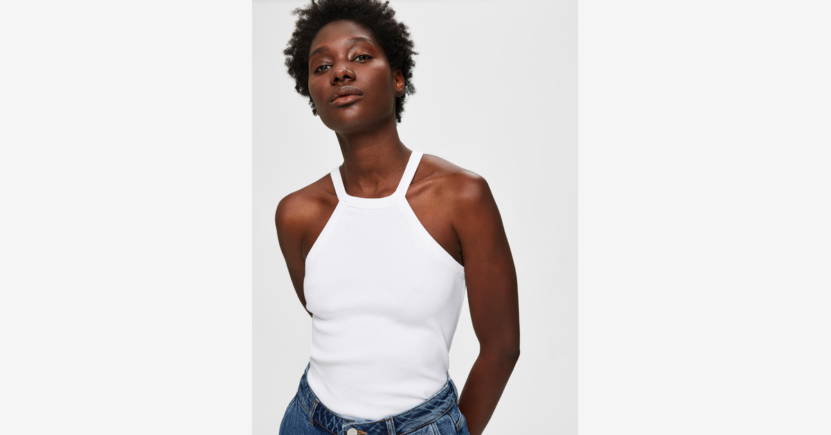 Women's Softspun High Neck Tank made with Organic Cotton