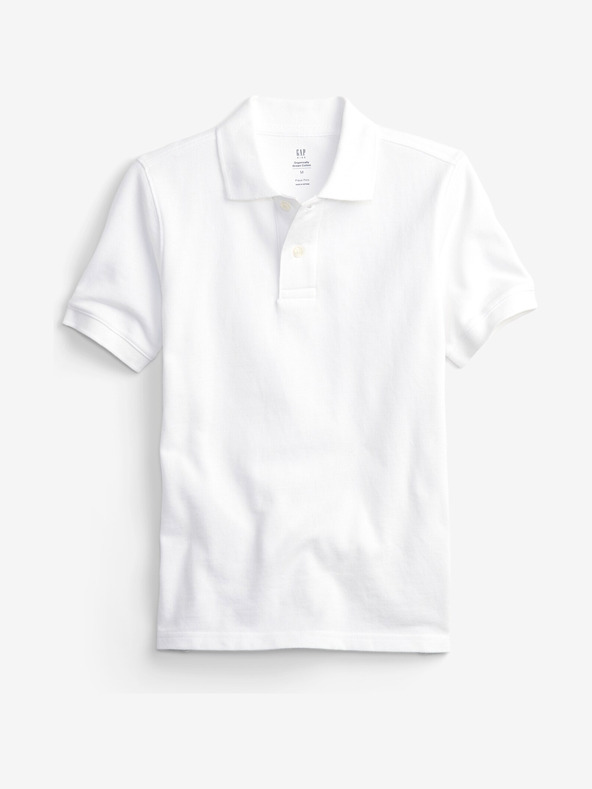 GAP Uni Polo Koszulka dziecięca Biały