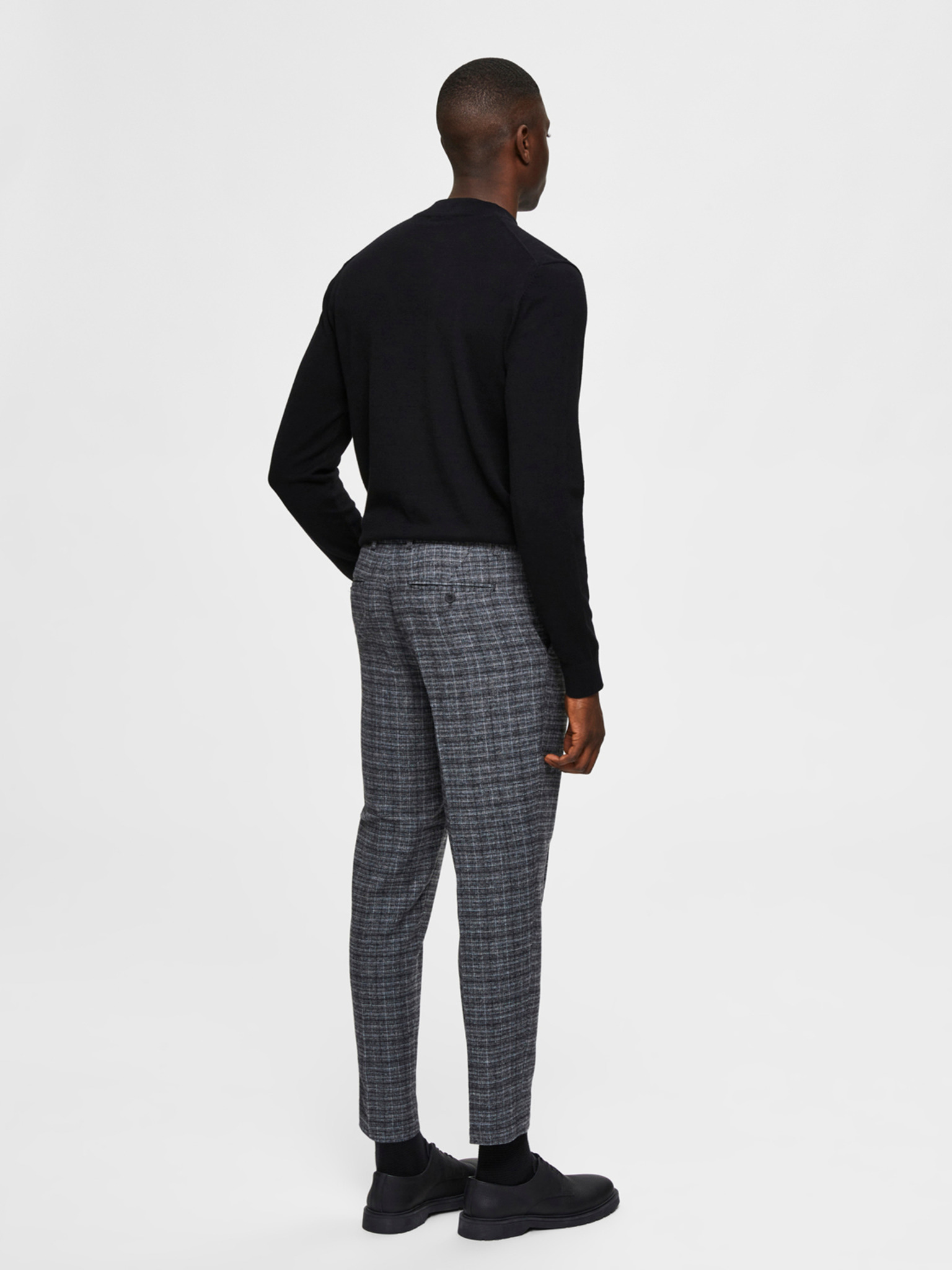 Slim fit checked cotton trousers - Man | MANGO OUTLET Armenia