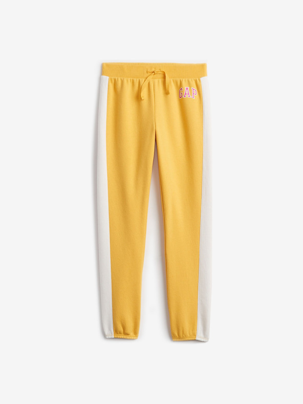 GAP Spodnie dresowe dziecięce Żółty