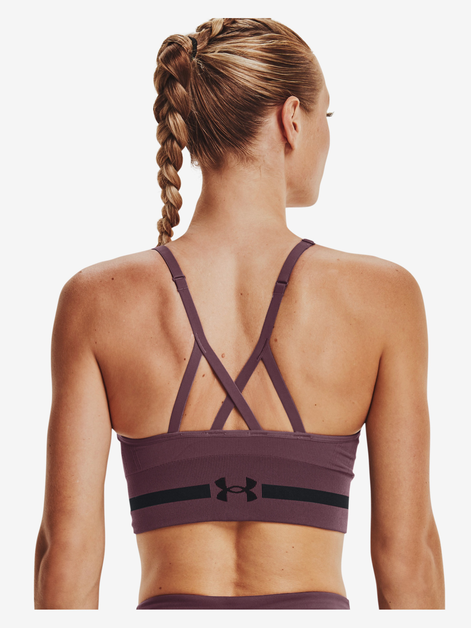 Obrázok Seamless Low Long Sports Podprsenka Under Armour | Fialová | Dámske | S