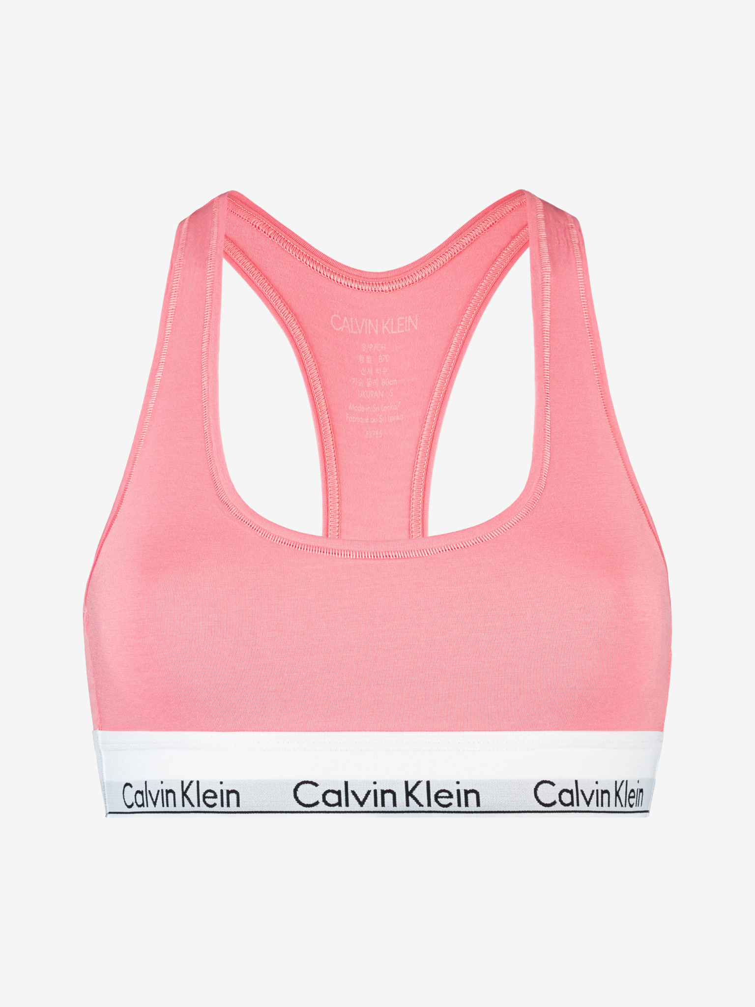 Bra Calvin Klein Pink in Cotton - 41872068