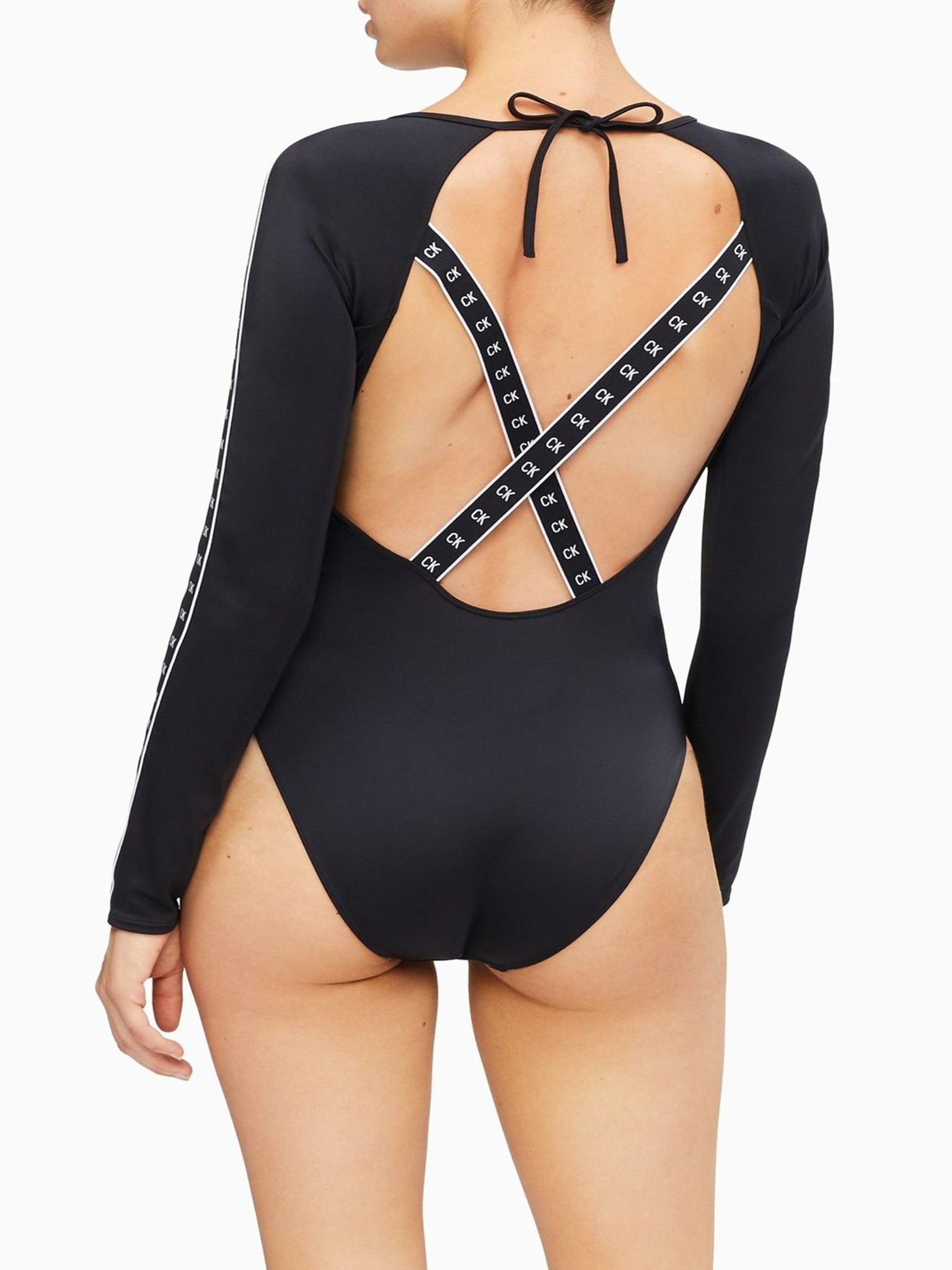 One-piece swimsuit Calvin Klein Black size 6 US in Not specified