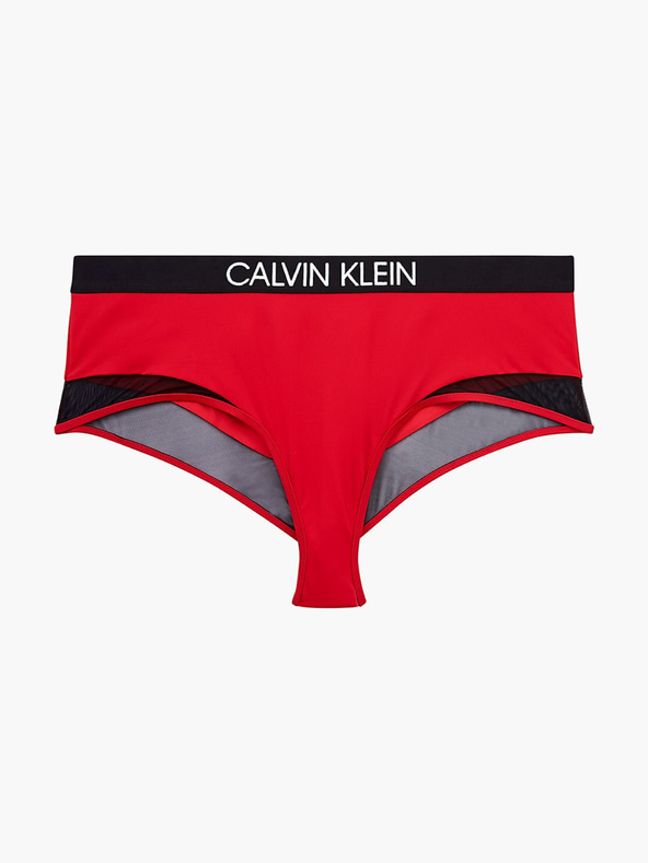 Дрехи > Бански > Бански от две части Calvin Klein High Waist Bikini Swimsuit Cherven