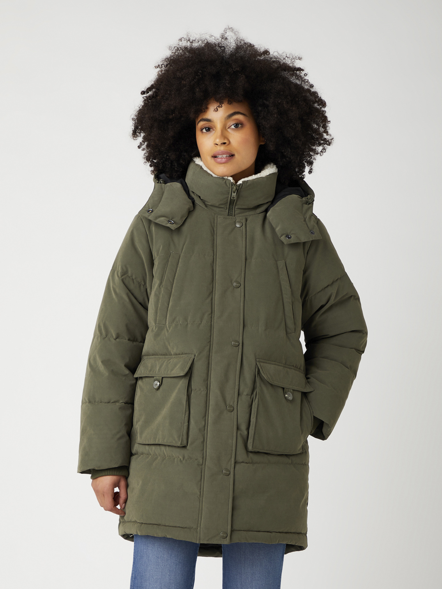 Zimní bunda Wrangler | Zelená | Dámské | XS