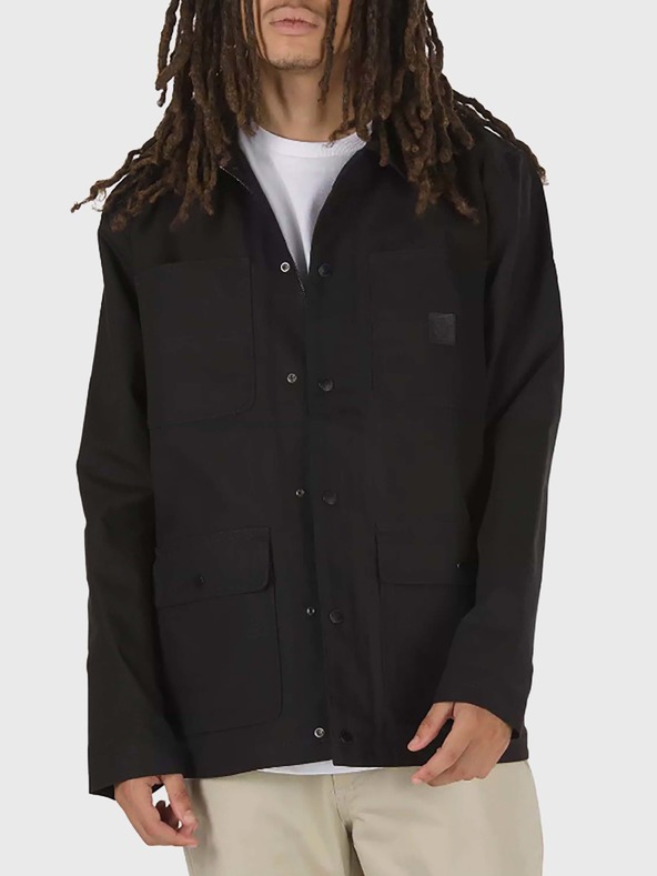 vans drill chore jacket in black