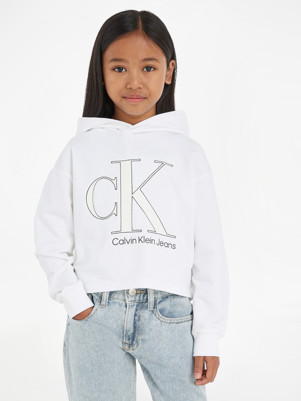 Calvin Klein Jeans Bluza dziecięca Biały