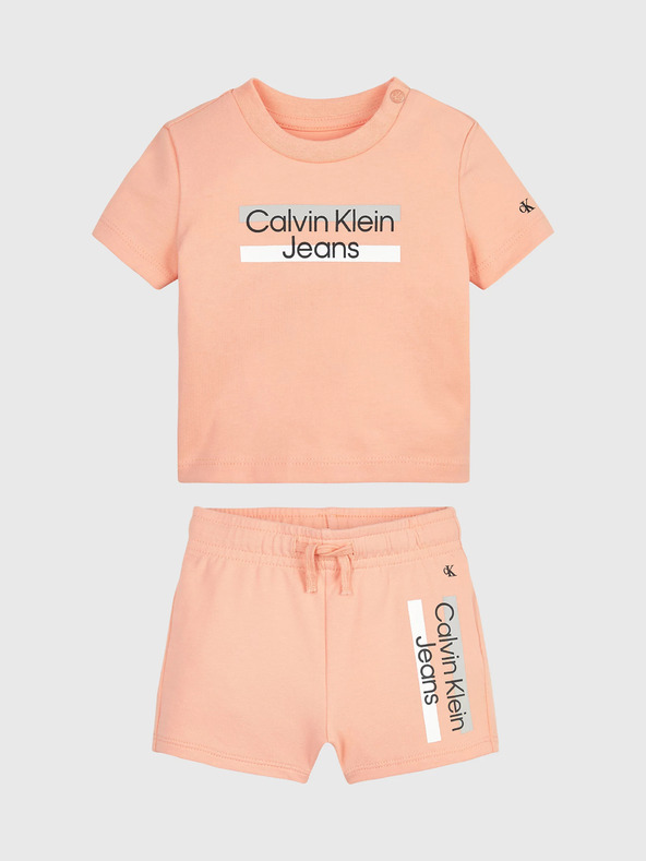 Levně Calvin Klein Jeans Pyžamo dětské Oranžová