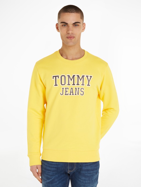 Levně Tommy Jeans Entry Graphi Mikina Žlutá