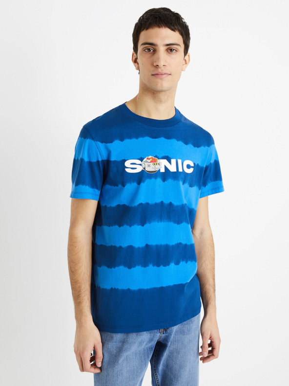Celio Sonic Koszulka Niebieski