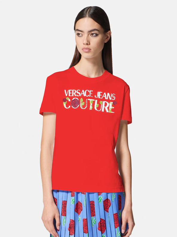 Levně Versace Jeans Couture Triko Červená