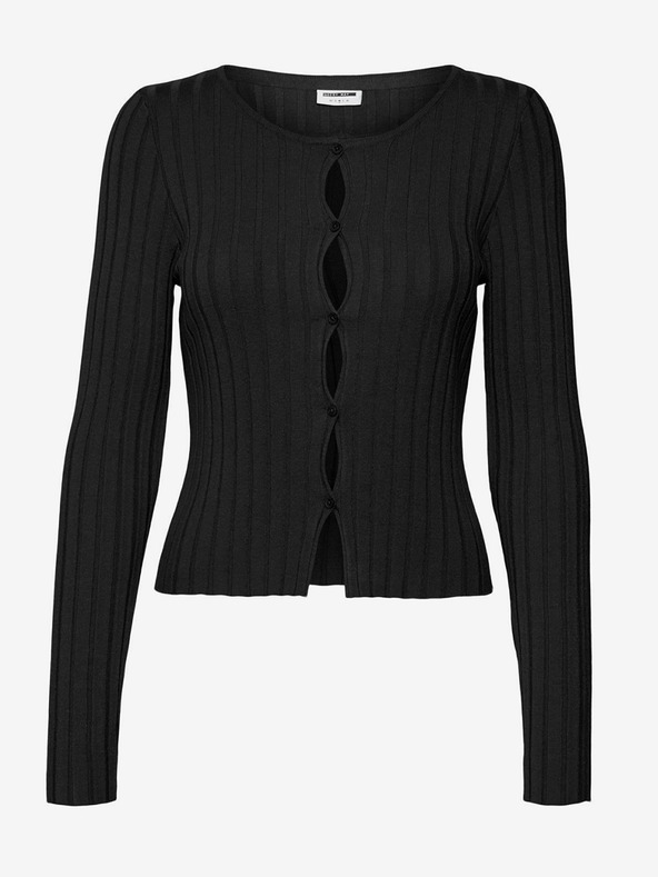 Noisy May Frey Cardigan Negro