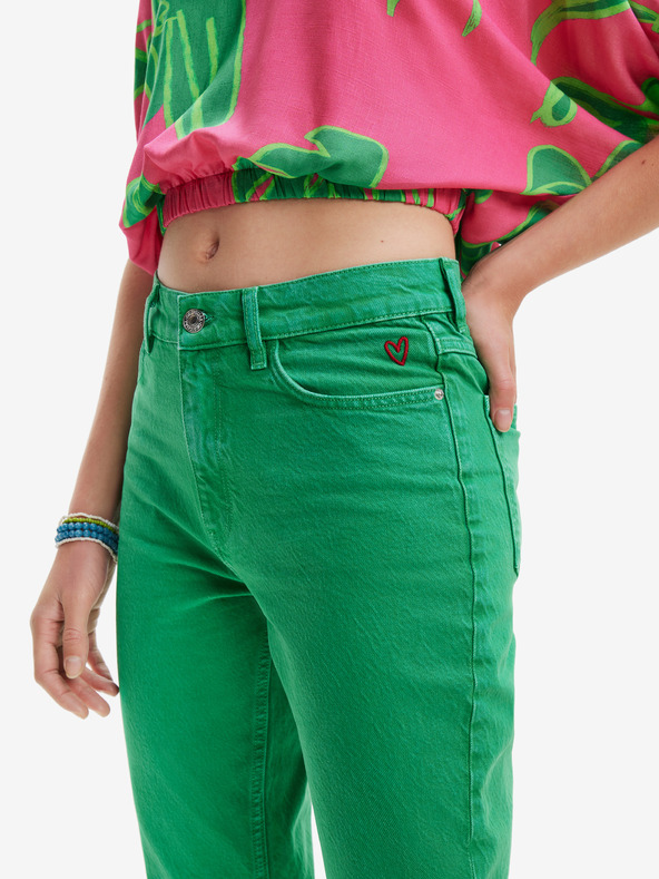 Desigual Navel Jeans Verde