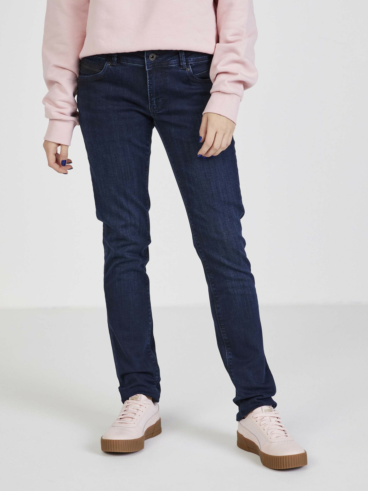 Fotografie New Brooke Jeans Pepe Jeans | Modrá | Dámské | 25