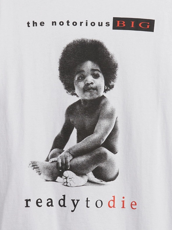 GAP The Notorious B.I.G. T-shirt Blanco