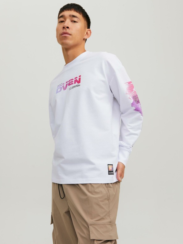 Jack & Jones Digital Sweatshirt Blanco