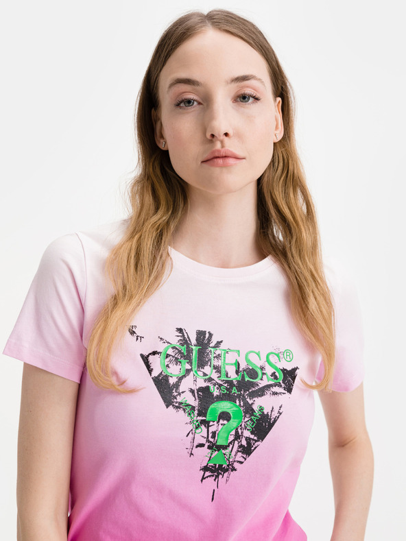 Guess Palms T-shirt Rosa