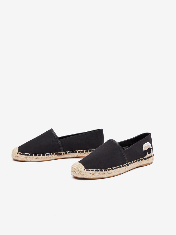 Karl Lagerfeld Kamini Embro Espadrilky Černá