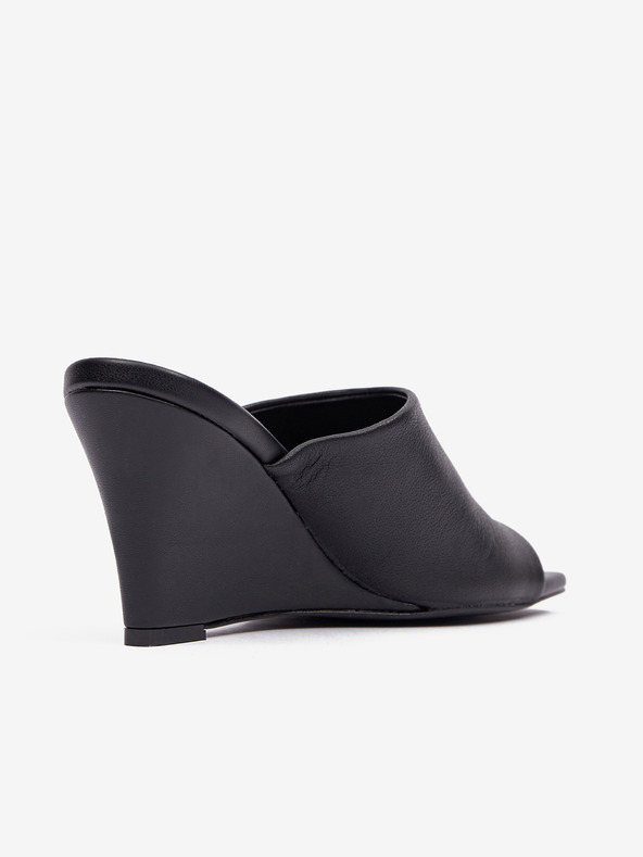 Karl Lagerfeld Rialto Open Toe Mule Pantofle Černá