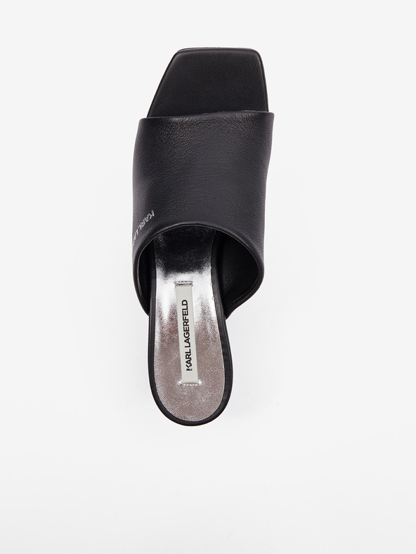 Karl Lagerfeld Rialto Open Toe Mule Pantofle Černá