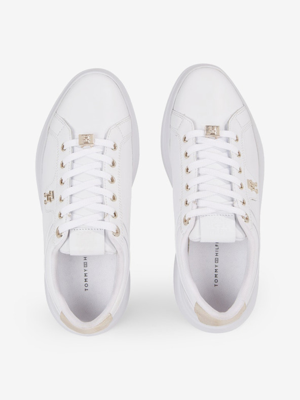 Tommy Hilfiger Pointy Court Sneaker Hardware Tenisky Bílá