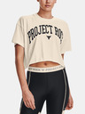 Under Armour UA Project Rock SS Crop Triko