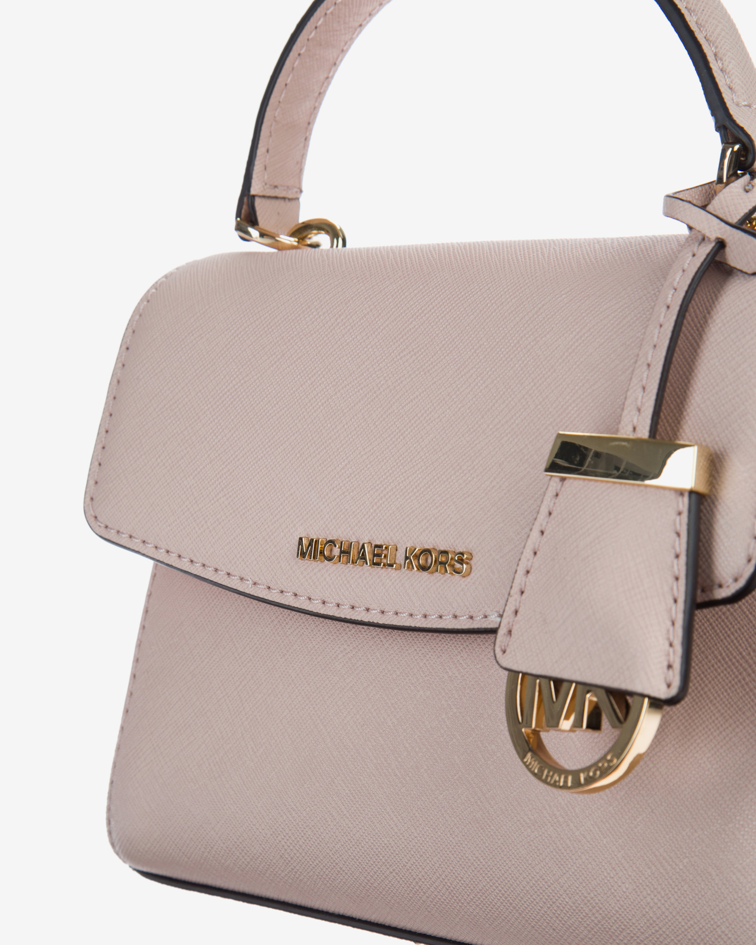 Michael Kors Ava Mini Soft Pink Leather Cross-Body Bag