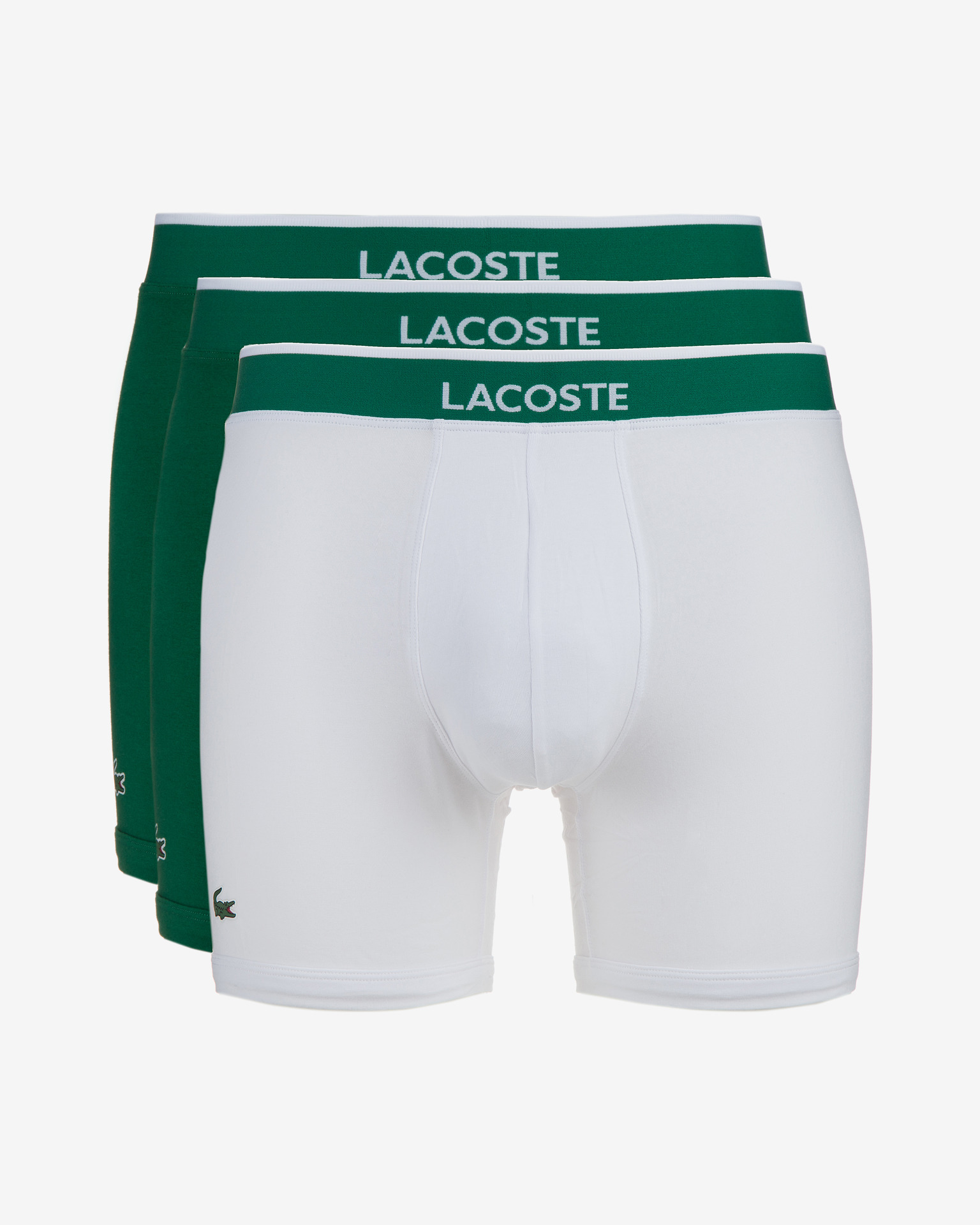 Lacoste Casual Cotton Stretch 3 Pack White/Green/Navy Men Trunks Boxer –  Last Stop Clothing Shops