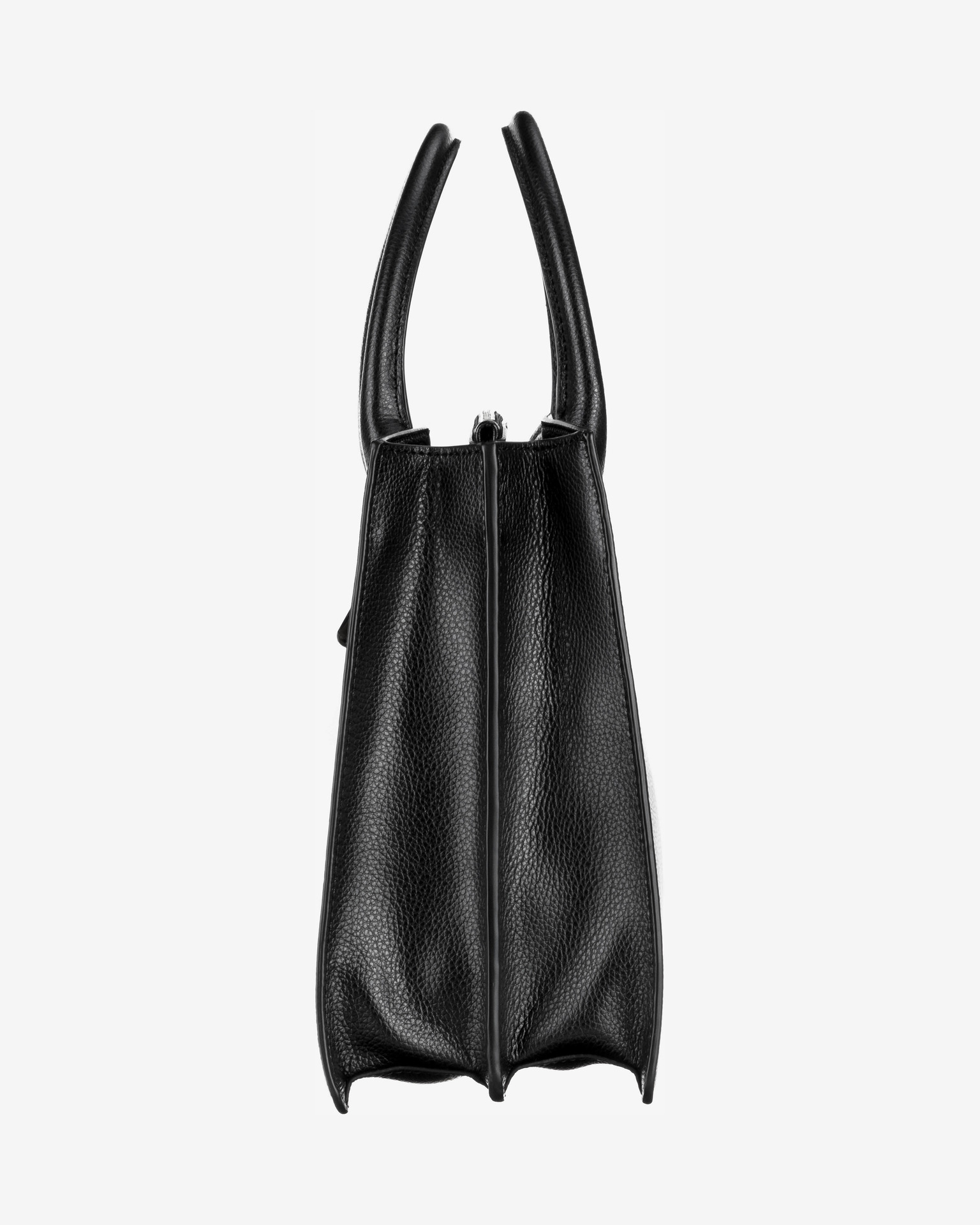 DKNY Elissa Pebbled Charm Iconic Black Graffiti/Silver Mini Crossbody Bag