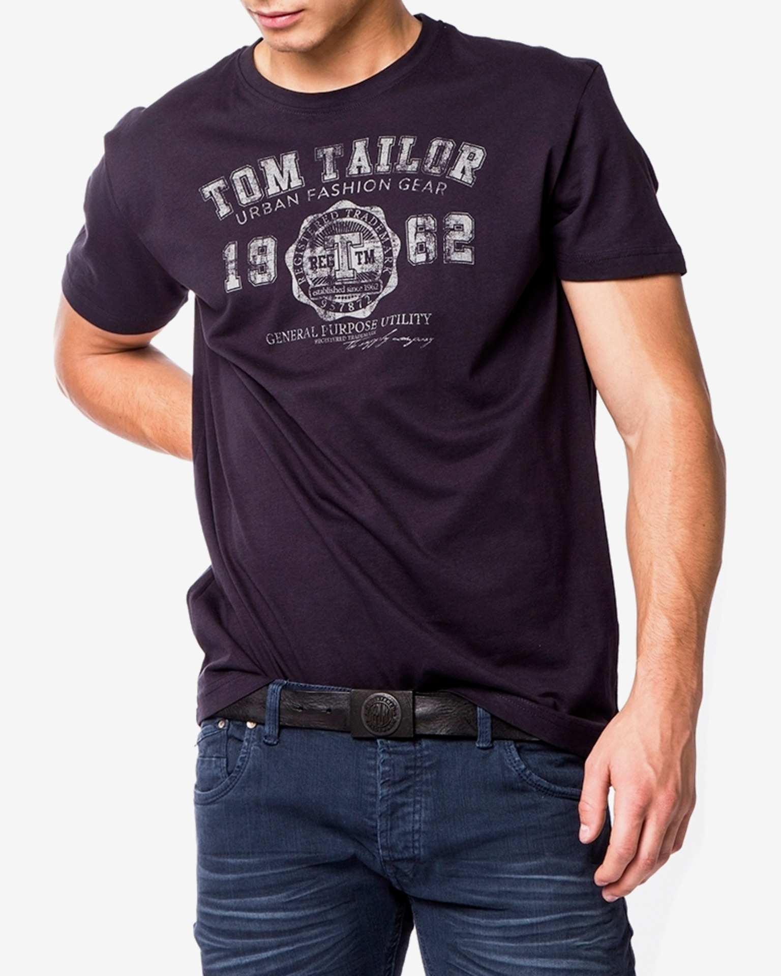 Pack of 2 Tom Tailor Mens Doppelpack Langarm Longsleeve T-Shirt