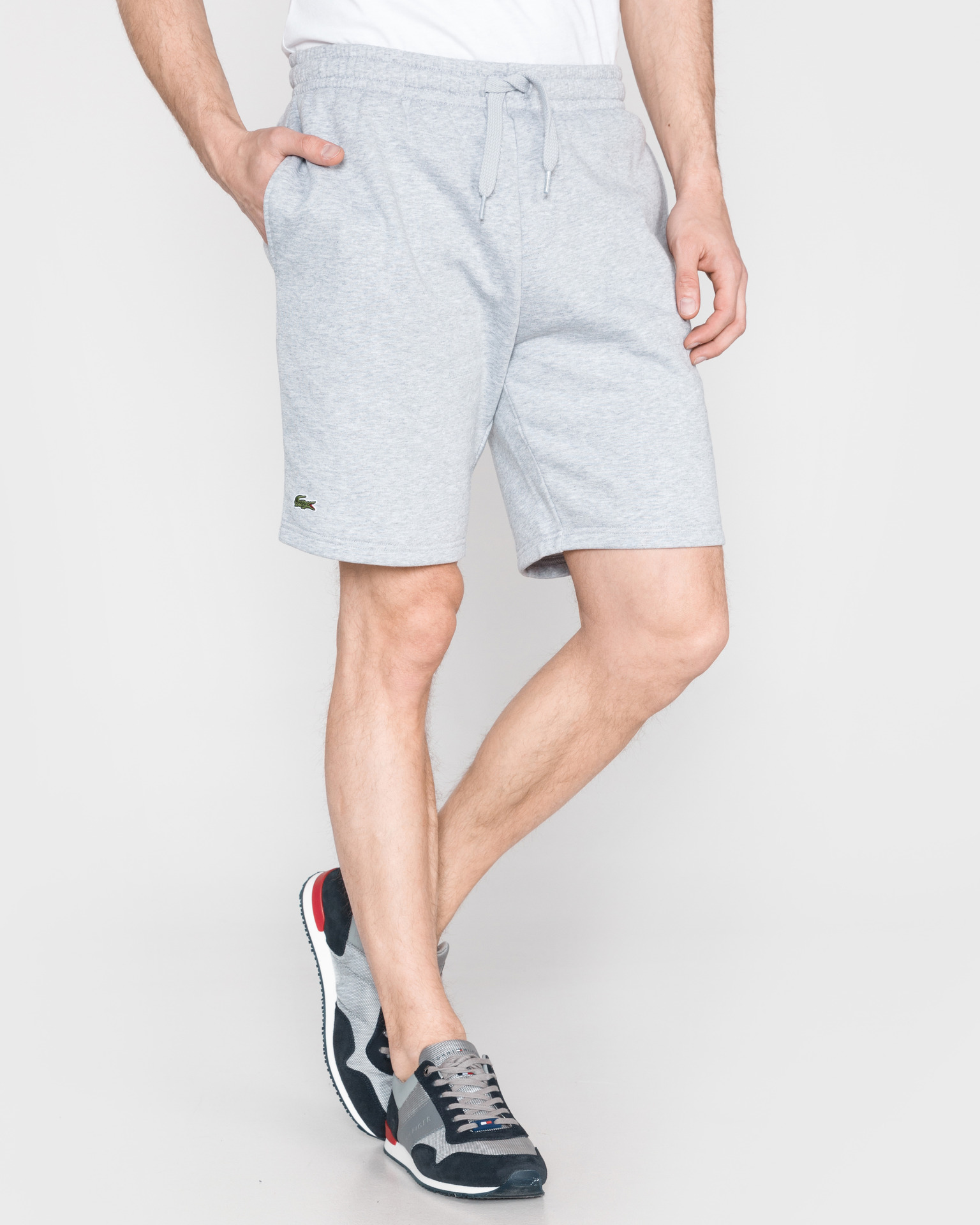 sports pants unisex gray in cotton - LACOSTE - d — 2