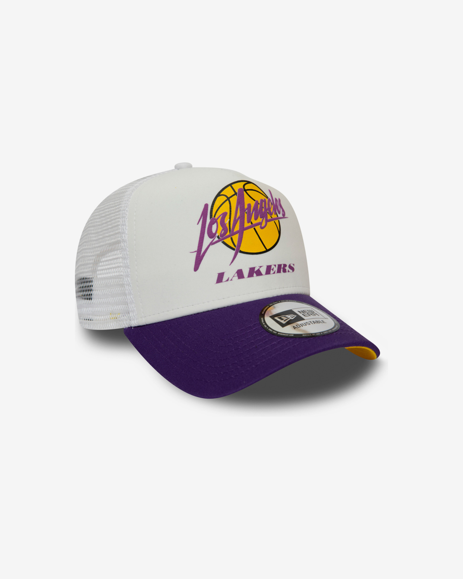 new era lakers trucker hat