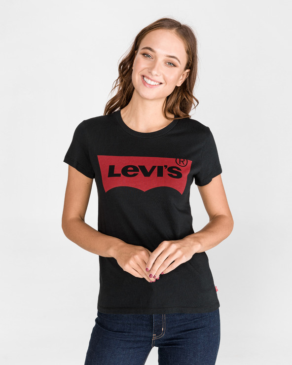 Levi's® The Perfect Graphic Koszulka Czarny
