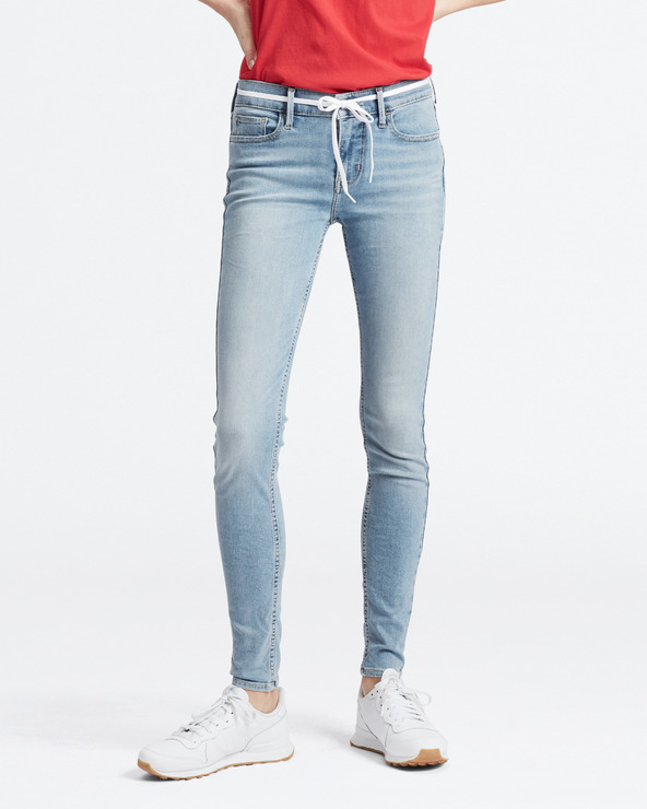 levi's 710 super skinny light blue