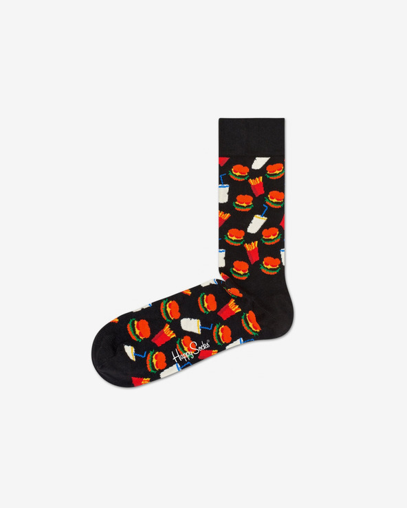 Levně Happy Socks Hamburger Ponožky Černá